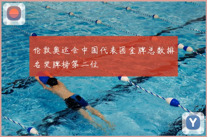伦敦奥运会中国代表团金牌总数排名奖牌榜第二位